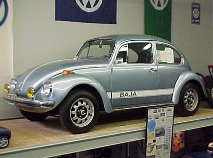 N Scale 1970 White BaHa VW Bug 