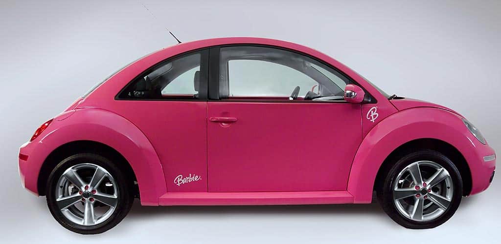 Mattel - Barbie - New Beetle Volkswagen - Rose fushia – Yoti Boutique